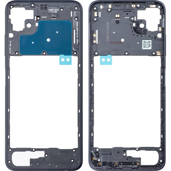 Carcasa Mijloc Samsung Galaxy A22 5G A226, Neagra 