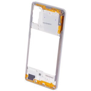 Carcasa Mijloc Samsung Galaxy A41 A415, Alba, Service Pack GH98-45511C 