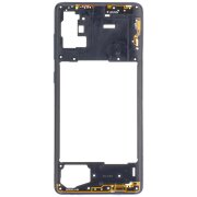 Carcasa Mijloc Samsung Galaxy A71 A715, Neagra (Prism Crush Black)