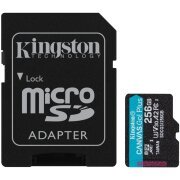 Card Memorie microSDXC Kingston Canvas Go Plus, 256Gb, Clasa 10 / UHS-1 U3, Cu Adaptor SDCG3/256GB 