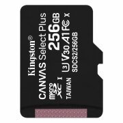Card Memorie microSDXC Kingston Canvas Select Plus Android A1, 256Gb, Clasa 10 / UHS-1 U1 SDCS2/256GBSP 