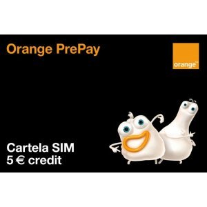 Cartela SIM PrePay Cu Numar Orange 5 Euro