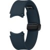Curea Samsung D-Buckle Hybrid Eco-Leather pentru Galaxy Watch6 / Classic / Watch5 / Pro / Watch4 Series, 20mm, M/L, Normal, Indigo ET-SHR94LNEGEU 