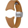 Curea Samsung D-Buckle Hybrid Eco-Leather pentru Galaxy Watch6 / Classic / Watch5 / Pro / Watch4 Series, S/M, Slim, Maro ET-SHR93SDEGEU