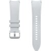 Curea Samsung Hybrid Eco-Leather pentru Galaxy Watch6 / Classic / Watch5 / Pro / Watch4 Series, S/M, Argintie ET-SHR95SSEGEU 
