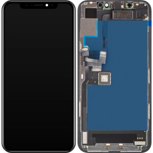 Display cu Touchscreen Apple iPhone 11 Pro, cu Rama, Negru, Service Pack 661-14096