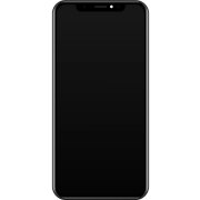 Display cu Touchscreen JK pentru Apple iPhone XS Max, cu Rama, Versiune LCD In-Cell, Negru