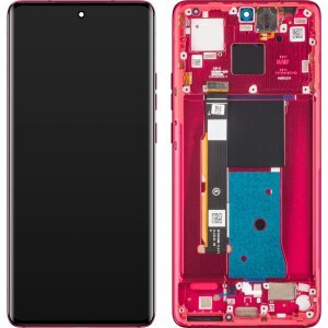 Display cu Touchscreen Motorola Edge 40, cu Rama, Rosu (Viva Magenta), Service Pack 5D68C22712 