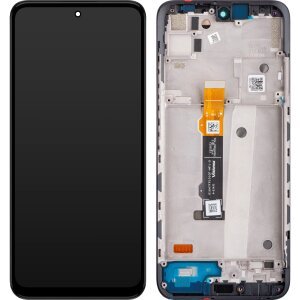 Display cu Touchscreen Motorola Moto G71 5G, cu Rama, Negru, Service Pack 5D68C19911