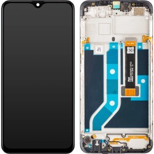 Display cu Touchscreen Oppo A12, cu Rama, Negru, Service Pack 4904079
