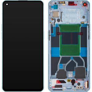 Display cu Touchscreen Oppo Reno6 5G, cu Rama, Albastru, Service Pack 4907750