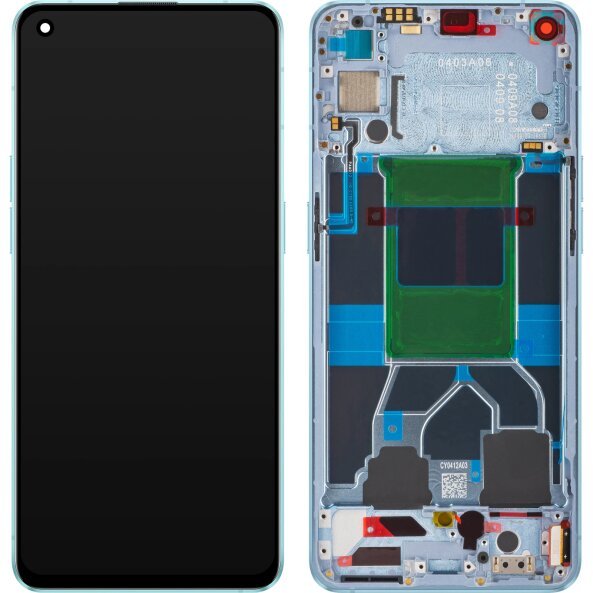 Display cu Touchscreen Oppo Reno6 5G, cu Rama, Albastru, Service Pack 4907750