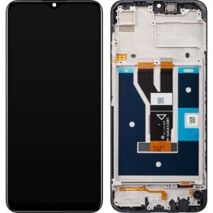 Display cu Touchscreen Realme C21, cu Rama, Negru, Service Pack 4906056