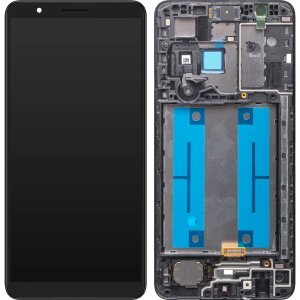 Display cu Touchscreen Samsung Galaxy A01 Core A013, cu Rama, Negru, Service Pack GH82-23561A