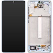 Display cu Touchscreen Samsung Galaxy A33 5G A336, cu Rama, Albastru, Service Pack GH82-28143C