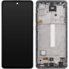 Display cu Touchscreen Samsung Galaxy A52 5G A526 / A52 A525, cu Rama, Alb, Service Pack GH82-25754D