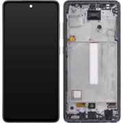 Display cu Touchscreen Samsung Galaxy A52s 5G A528, cu Rama, Negru, Service Pack GH82-26861A