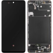 Display cu Touchscreen Samsung Galaxy A71 A715, cu Rama, Negru, Service Pack GH82-22152A
