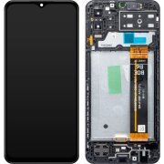 Display cu Touchscreen Samsung Galaxy M13 M135, cu Rama, Negru, Service Pack GH82-29132A