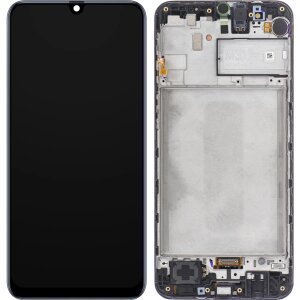Display cu Touchscreen Samsung Galaxy M31 M315, cu Rama, Negru, Service Pack GH82-22405A