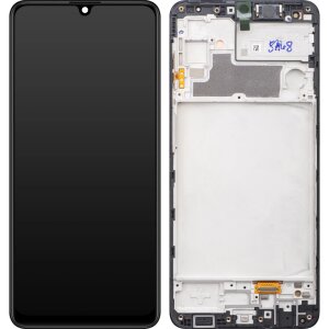Display cu Touchscreen Samsung Galaxy M32 M325, cu Rama, Negru, Service Pack GH82-26193A