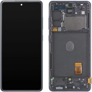 Display cu Touchscreen Samsung Galaxy S20 FE 5G G781, cu Rama, Bleumarin, Service Pack GH82-24214A
