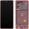 Display cu Touchscreen Samsung Galaxy S20 FE 5G G781, cu Rama, Rosu, Service Pack GH82-24214E