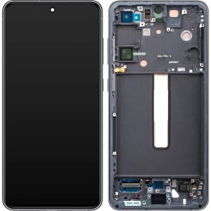 Display cu Touchscreen Samsung Galaxy S21 FE 5G G990, cu Rama, Gri, Service Pack GH82-26590A