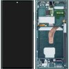 Display cu Touchscreen Samsung Galaxy S22 Ultra 5G S908, cu Rama, Verde, Service Pack GH82-27488D 