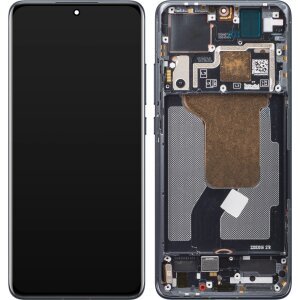 Display cu Touchscreen Xiaomi 12X / 12, cu Rama, Negru, Service Pack 56000300L300