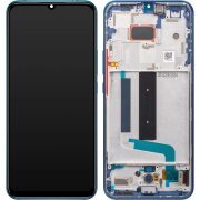 Display cu Touchscreen Xiaomi Mi 10 Lite 5G, cu Rama, Albastru (Aurora Blue), Service Pack 56000300J900 