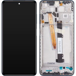 Display cu Touchscreen Xiaomi Poco X3 Pro, cu Rama, Negru, Service Pack 560002J20S00