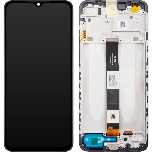 Display cu Touchscreen Xiaomi Redmi 9AT, cu Rama, Negru, Service Pack 560001C3LV00
