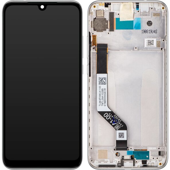 Display cu Touchscreen Xiaomi Redmi Note 7 Pro / Note 7, cu Rama, Alb, Service Pack 560460002033