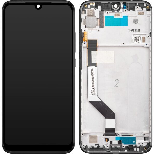 Display cu Touchscreen Xiaomi Redmi Note 7 Pro / Note 7, cu Rama, Negru, Service Pack 5606100920C7
