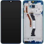 Display cu Touchscreen Xiaomi Redmi Note 8 Pro, cu Rama, Albastru, Service Pack 56000G00G700