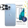Folie de protectie Camera spate WZK pentru Apple iPhone 14 Pro Max / 14 Pro, Sticla securizata, Full Glue, Neagra