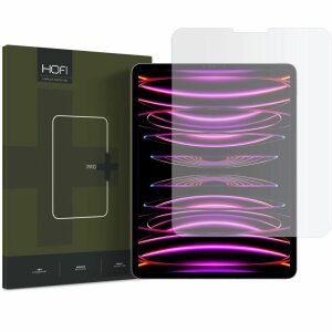 Folie de protectie Ecran HOFI PRO+ pentru Apple iPad Pro 12.9 (2022) / Pro 12.9 (2021) / Pro 12.9 (2020), Sticla Securizata, Full Glue, 2.5D 