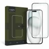 Folie de protectie Ecran HOFI PRO+ pentru Apple iPhone 15, Sticla Securizata, Full Glue, 2.5D, Neagra 