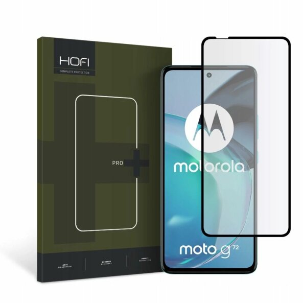 Folie de protectie Ecran HOFI PRO+ pentru Motorola Moto G72, Sticla securizata, Full Glue, Neagra