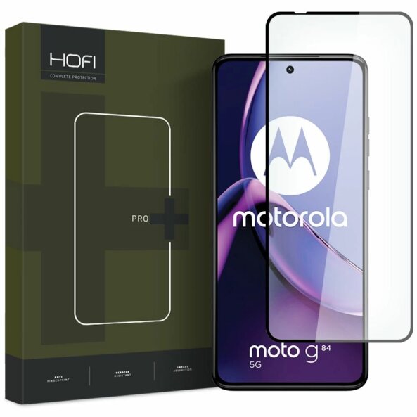 Folie de protectie Ecran HOFI PRO+ pentru Motorola Moto G84, Sticla Securizata, Full Glue, Neagra 