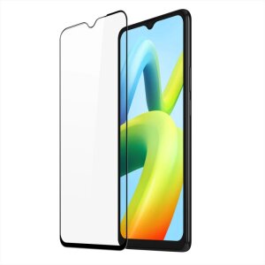 Folie de protectie Ecran OEM OG Premium pentru Xiaomi Redmi A2+ / A2 / A1+ / A1, Sticla Securizata, Full Glue, Neagra