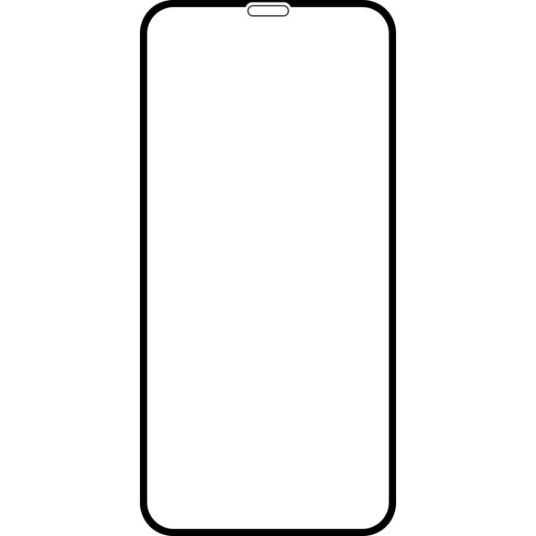 Folie de protectie Ecran OEM pentru Apple iPhone XS / X, Sticla securizata, Full Glue, 21D, Neagra