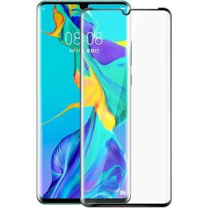 Folie de protectie Ecran OEM pentru Huawei P30 Pro, Sticla securizata, Full Glue, 5D, Neagra