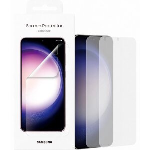 Folie de protectie Ecran pentru Samsung Galaxy S23+ S916, Plastic, Set 2 bucati EF-US916CTEGWW