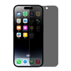 Folie de protectie Ecran Privacy NORTHJO pentru Apple iPhone 15 Plus / 15 Pro Max, Sticla Securizata, Full Glue, 2.5D 