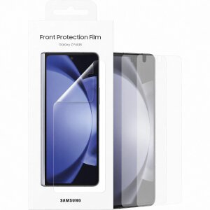 Folie de protectie Ecran Samsung pentru Galaxy Z Fold5 F946, Plastic, Set 2 bucati, Ecran Exterior EF-UF946CTEGWW