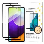 Folie de protectie Ecran WZK pentru Samsung Galaxy A33 5G A336, Sticla securizata, Full Glue, Set 2 bucati, Case Friendly, Neagra
