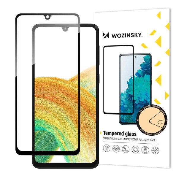 Folie de protectie Ecran WZK pentru Samsung Galaxy A34 A346, Sticla Securizata, Full Glue, Neagra 
