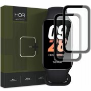 Folie Protectie HOFI Hybrid PRO+ pentru Xiaomi Mi Band 8 Active, Set 2 bucati, Sticla Securizata, Neagra